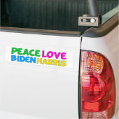 Vrede Liefde Biden Harris 2024 Verkiezingen Bumpersticker (Op Truck)