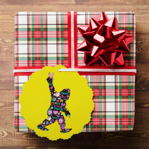 Vrede Liefde Bigfoot Hippie Grappige Bigfoot Liefh Ornament Kaart