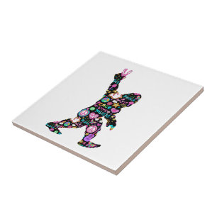 Vrede Liefde Bigfoot Hippie Grappige Bigfoot Liefh Tegeltje