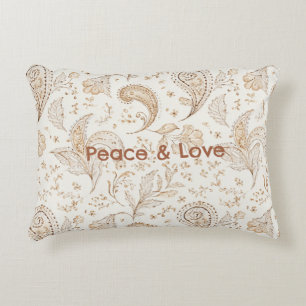 Vrede Liefde Boheem Hippie Jaren Zestig Paisley Accent Kussen