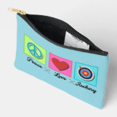 Vrede, liefde, boogschieten make-up tas (Open)