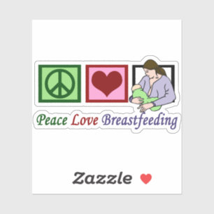 Vrede Liefde Borstvoeding Moeder Sticker