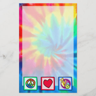 Vrede, liefde, bowlen briefpapier