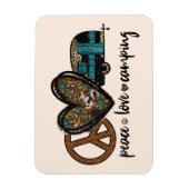 Vrede, Liefde, Camping Magneet (Verticaal)