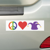 Vrede, liefde, CCT Bumpersticker (Op auto)