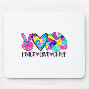 Vrede Liefde Cheer Shirt Tie Dye Cheerleading Chee Muismat