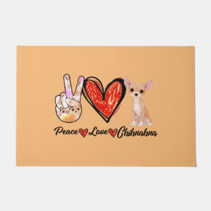 Vrede Liefde Chihuahua Hond Moeder Chihuahua Liefh Deurmat