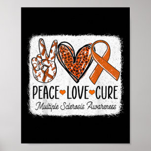 Vrede Liefde Cure MS Warrior Multiple Sclerose Awa Poster