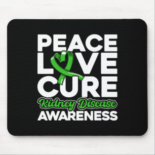 Vrede Liefde Cure Nierziekte Awareness 1 Muismat