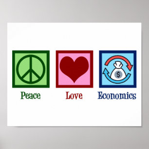 Vrede Liefde Economie Poster