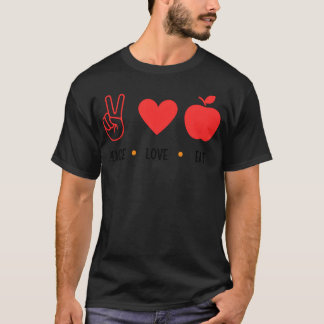 vrede Liefde Eet Quotes Ontwerp familie T-shirt