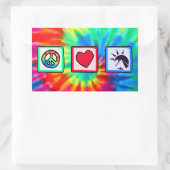 Vrede, liefde, Egyptenaren Rechthoekige Sticker (Tas)