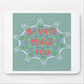 Vrede, liefde en Afrikaanse print: Vrede zij met u Muismat (Voorkant)