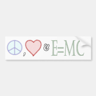 Vrede, liefde en begrip bumpersticker