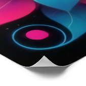 Vrede, liefde en bloemen poster (Hoek)