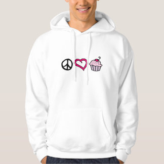 Vrede, liefde en cupcakes! hoodie