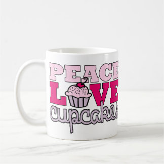 Vrede, liefde en cupcakes! Mok