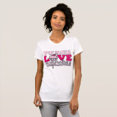 Vrede, liefde en cupcakes! t-shirt (Voorkant volledig)