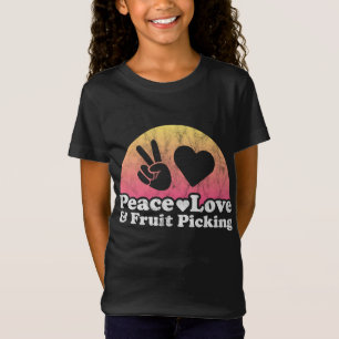Vrede Liefde en Fruit Picking T-shirt
