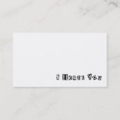 Vrede, liefde en glimlach visitekaartje (Achterkant)