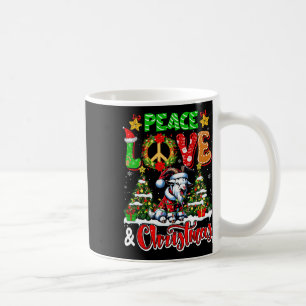 Vrede Liefde En Kerst Schattige Santa Goat Eigenaa Koffiemok