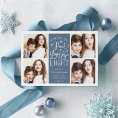 Vrede, liefde en licht | Hanukkah-foto Feestdagenkaart