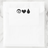 Vrede Liefde en moedermelk Sticker (Tas)