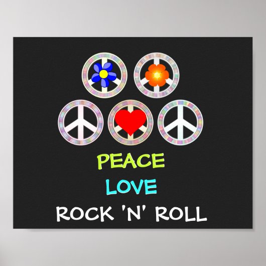 Vrede, Liefde en Rock 'n' Roll Poster (Voorkant)