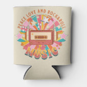 Vrede liefde en rock & roll blikjeskoeler (Voorkant)