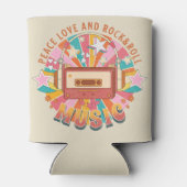 Vrede liefde en rock & roll blikjeskoeler (Achterkant)