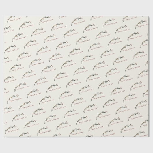 Vrede, liefde en vreugde Botanische vakantie Cadeaupapier (Vlak)