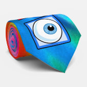 Vrede, liefde, Eyeball Stropdas (Opgerold)