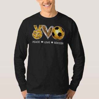 Vrede Liefde Football Voetbal T-shirt