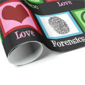 Vrede Liefde Forensische Wetenschap Forensische Ke Cadeaupapier (Rol Hoek)