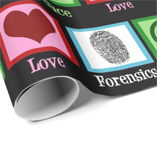 Vrede Liefde Forensische Wetenschap Forensische Ke Cadeaupapier (Rol Hoek)