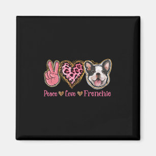 Vrede Liefde Franse Fun Hond Moeder Moederdag  Magneet