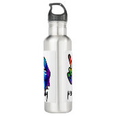 Vrede, liefde & gelijkheid waterfles  (Achterkant)