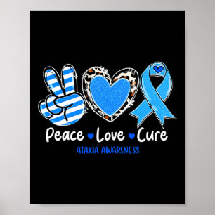 Vrede Liefde Genees Ataxie Bewustzijn Steun Cadeau Poster