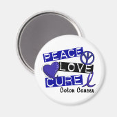 VREDE LIEFDE GENEZEN DARMKANKER MAGNEET (Voorkant / Achterkant)