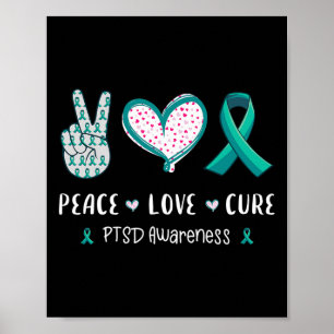 Vrede Liefde Genezing Ptsd Stress Stoornis Bewustz Poster