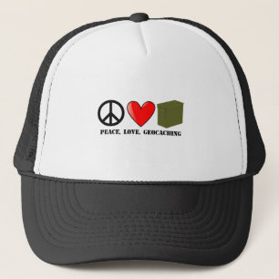 Vrede, liefde, geocaching trucker pet