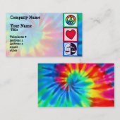 Vrede, liefde, gerechtigheid visitekaartje (Voorkant / Achterkant)