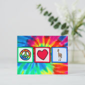 Vrede, liefde, Giraffes Briefkaart (Staand voorkant)