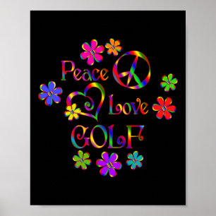 Vrede Liefde Golf Poster