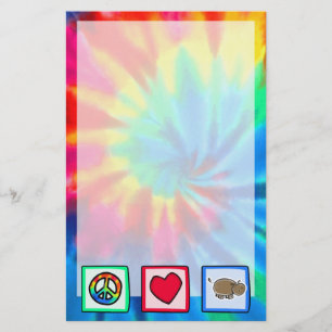 Vrede, liefde, hippos briefpapier