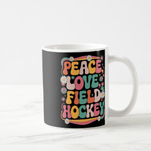 Vrede Liefde Hockey 70s Hippie Retro Hockey Koffiemok