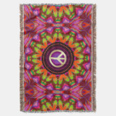 Vrede & Liefde Homely Hippie Deken (Voorkant Verticaal)