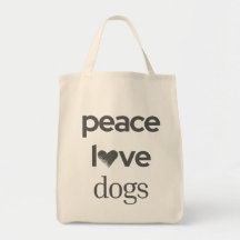 Vrede Liefde Honden Modern Hond Liefhebber Grafisc