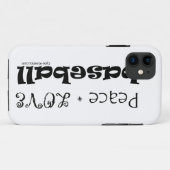 Vrede Liefde Honkbal Case-Mate iPhone Case (Achterkant (horizontaal))