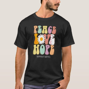 Vrede Liefde Hoop Fibromyalgie Bewustzijn T-shirt